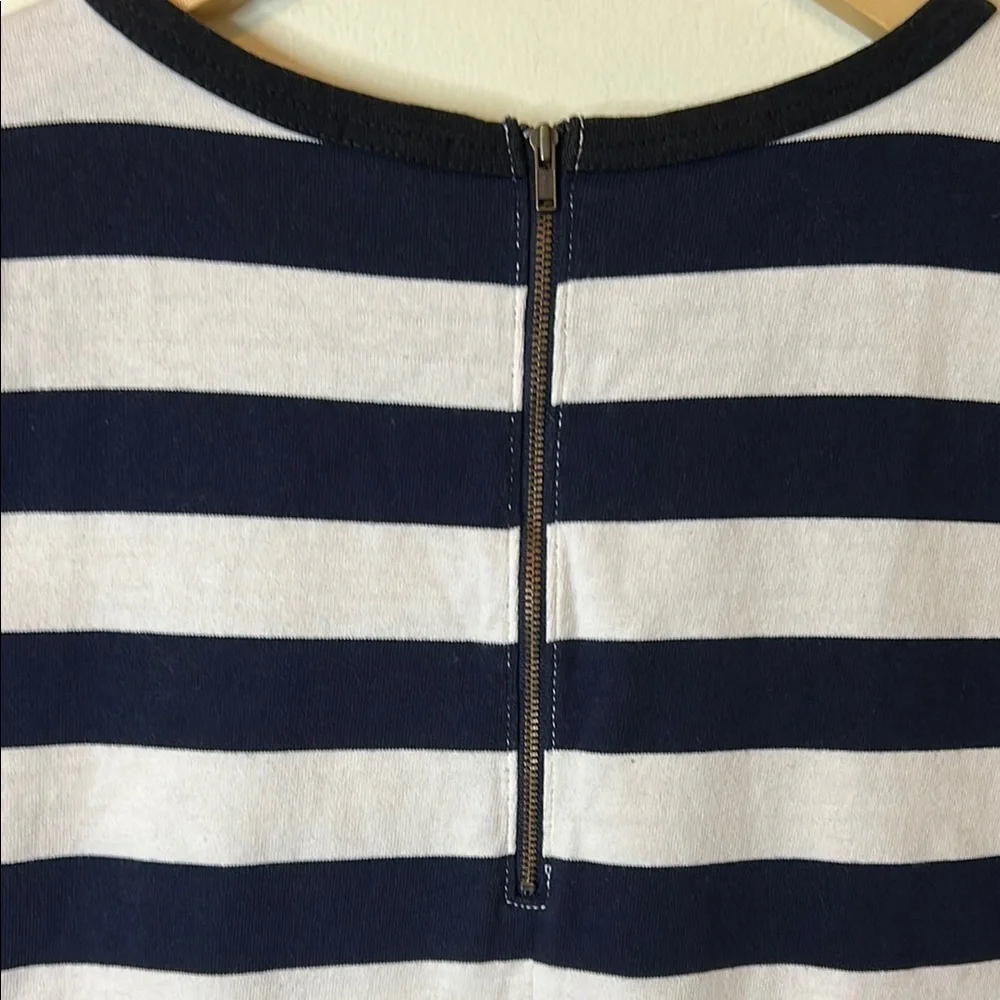 J. Crew Navy and White Stripe Mini Dress Size XS